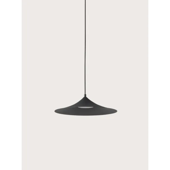 AROMAS DEL CAMPO HAT fekete LED függesztett lámpa (C1291/S) LED 1 izzós IP20