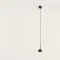 AROMAS DEL CAMPO NERA fekete LED függesztett lámpa (C1229) LED 1 izzós IP20