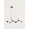 AROMAS DEL CAMPO NERA SIX fekete LED függesztett lámpa (C1229/6) LED 6 izzós IP20