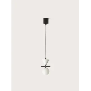 AROMAS DEL CAMPO ONETA fekete-fehér függesztett lámpa (C1299) G4 1 izzós IP20 AROMAS DEL CAMPO ONETA fekete-fehér függesztett lámpa (C1299) G4 1 izzós IP20