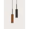AROMAS DEL CAMPO TURA fekete-barna LED függesztett lámpa (C1313) LED 1 izzós IP20