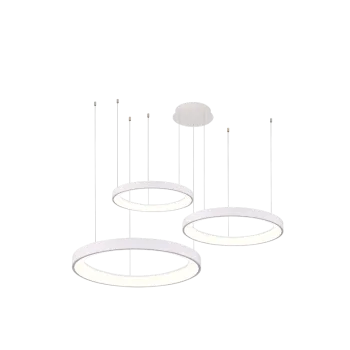 Azzardo Agnes fehér LED függesztett lámpa  (AZ-5025) LED 1 izzós IP20