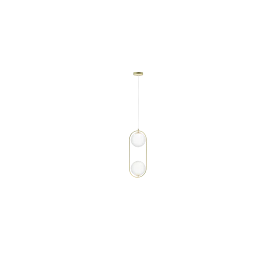 Azzardo Coco arany-fehér függesztett lámpa (AZ-4982) G9 2 izzós IP20