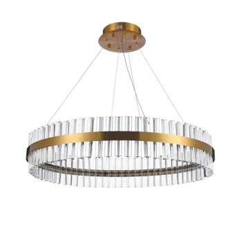 Azzardo Francesca sárgaréz-átlátszó LED függesztett lámpa  (AZ-5262) LED 1 izzós IP20