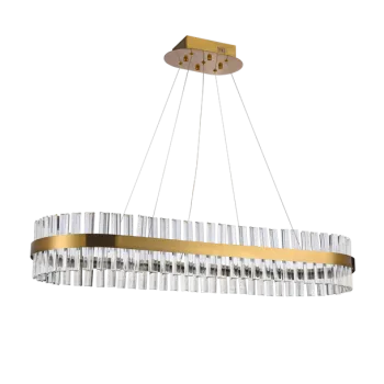 Azzardo Francesca sárgaréz-átlátszó LED függesztett lámpa  (AZ-5263) LED 1 izzós IP20