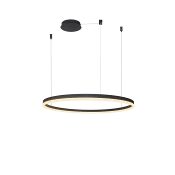 Azzardo Halo fekete LED függesztett lámpa  (AZ-4963) LED 1 izzós IP20