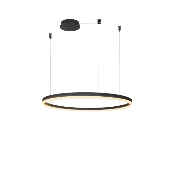 Azzardo Halo fekete LED függesztett lámpa  (AZ-4963) LED 1 izzós IP20