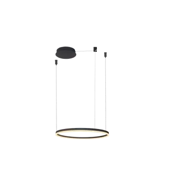 Azzardo Halo fekete LED függesztett lámpa  (AZ-4968) LED 1 izzós IP20