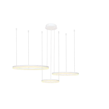 Azzardo Halo fehér távirányítós LED függesztett lámpa (AZ-4971) LED 1 izzós IP20