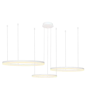 Azzardo Halo fehér távirányítós LED függesztett lámpa (AZ-4974) LED 1 izzós IP20