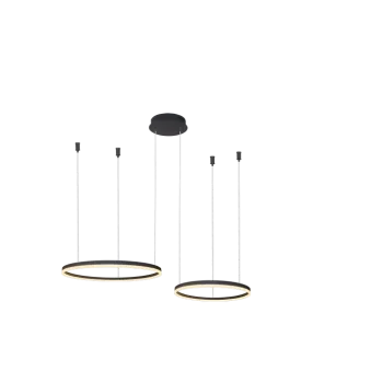 Azzardo Halo fekete távirányítós LED függesztett lámpa (AZ-4978) LED 1 izzós IP20