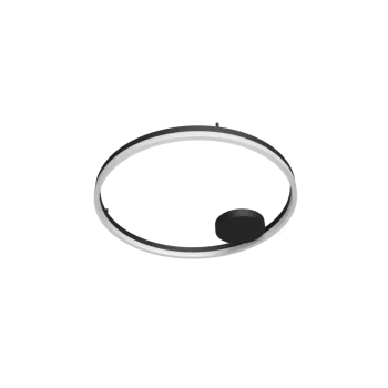 Azzardo Halo fekete távirányítós LED mennyezeti lámpa (AZ-5345) LED 1 izzós IP20