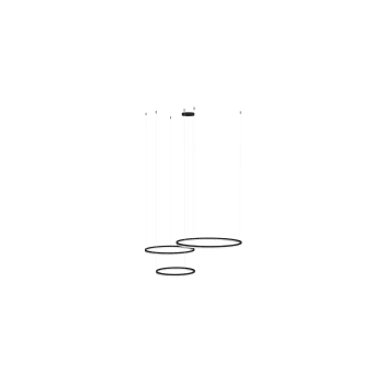 Azzardo Halo fekete távirányítós LED függesztett lámpa (AZ-5349) LED 1 izzós IP20