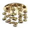 Azzardo Luvia arany mennyezeti lámpa  (AZ-3072) GU10 6 izzós IP20