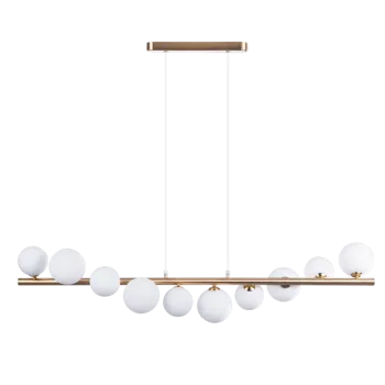 Azzardo Sybilla fehér-sárgaréz függesztett lámpa   (AZ-4407) G9 10 izzós IP20