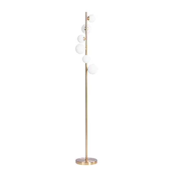 Azzardo Sybilla fehér-sárgaréz állólámpa (AZ-4408) G9 6 izzós IP20