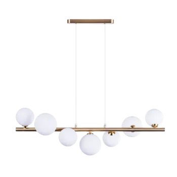 Azzardo Sybilla fehér-sárgaréz függesztett lámpa   (AZ-4409) G9 7 izzós IP20