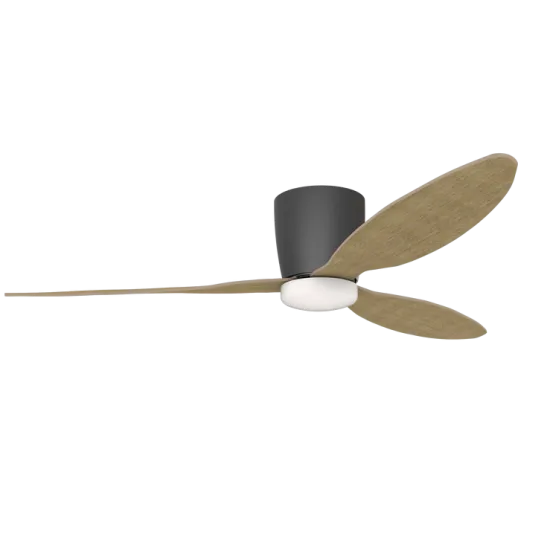 Azzardo Veneti fekete-barna LED mennyezeti csillár ventilátor (AZ-4450) LED 1 izzós IP20