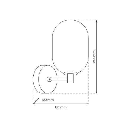 Milagro Alias arany-fehér fali lámpa (MIL-ML0319) E14 1 izzós IP20