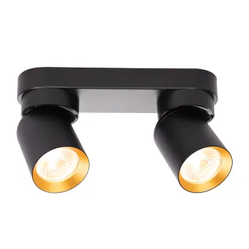 Milagro Andy fekete mennyezeti spotlámpa (MIL-ML9935) GU10 2 izzós IP20