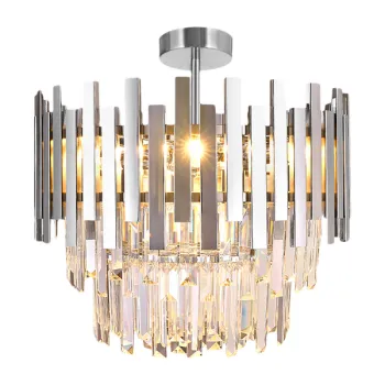 Milagro Aspen króm kristály mennyezeti lámpa (MIL-ML8809) E14 6 izzós IP20