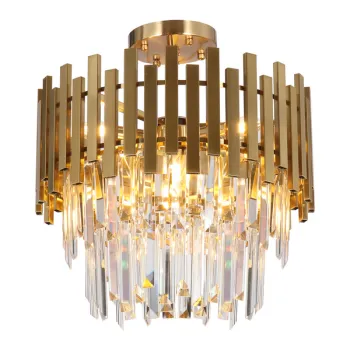 Milagro Aspen arany kristály mennyezeti lámpa (MIL-ML8810) E14 6 izzós IP20