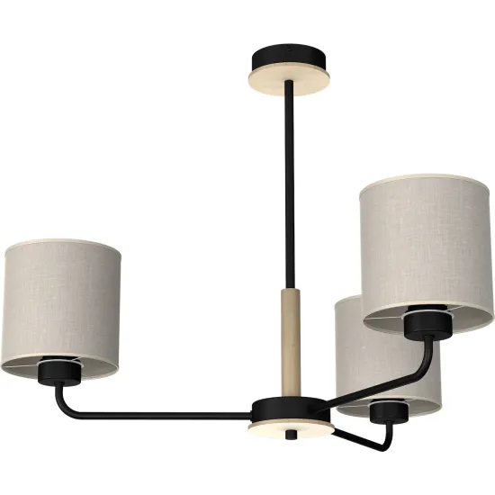 Milagro Atlanta fekete-bézs függesztett lámpa (MIL-MLP7451) E27 3 izzós IP20 Milagro Atlanta fekete-bézs függesztett lámpa (MIL-MLP7451) E27 3 izzós IP20