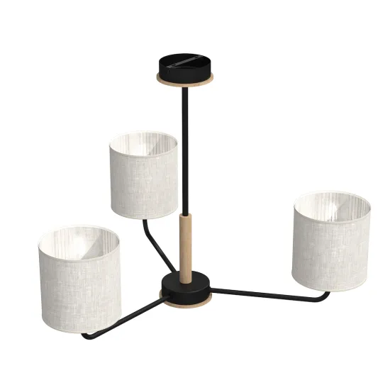 Milagro Atlanta fekete-bézs függesztett lámpa (MIL-MLP7451) E27 3 izzós IP20 Milagro Atlanta fekete-bézs függesztett lámpa (MIL-MLP7451) E27 3 izzós IP20