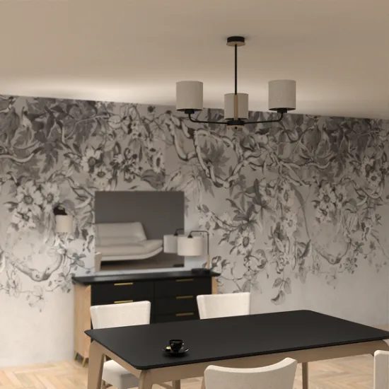 Milagro Atlanta fekete-bézs függesztett lámpa (MIL-MLP7451) E27 3 izzós IP20 Milagro Atlanta fekete-bézs függesztett lámpa (MIL-MLP7451) E27 3 izzós IP20