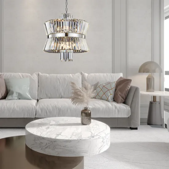 Milagro Aurelia króm kristály függesztett lámpa (MIL-ML0406) E14 12 izzós IP20