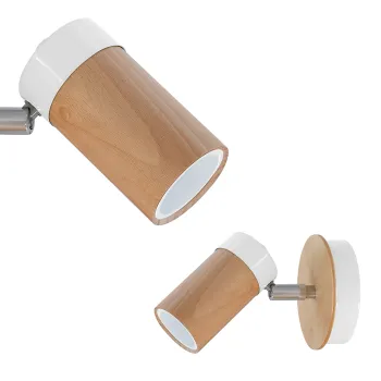 Milagro Baron barna-fehér fali spotlámpa (MIL-MLP9007) GU10 1 izzós IP20