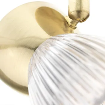 Milagro Best arany-átlátszó mennyezeti spotlámpa (MIL-ML9974) E14 1 izzós IP20