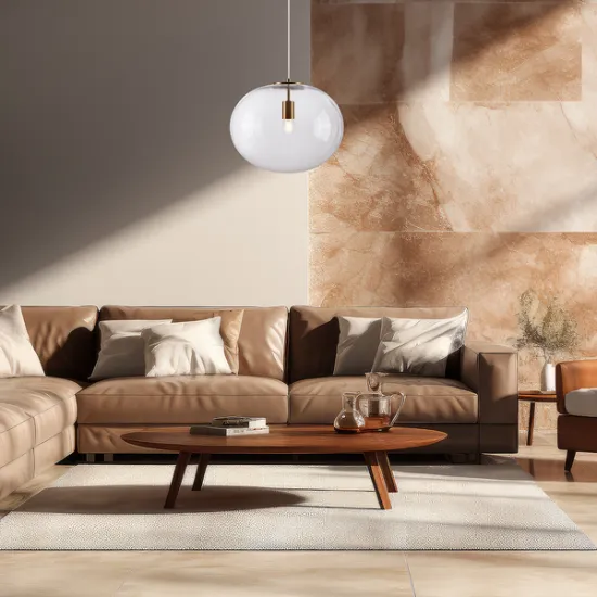 Milagro Campania arany-átlátszó függesztett lámpa (MIL-ML0343) E27 1 izzós IP20