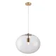 Milagro Campania arany-átlátszó függesztett lámpa (MIL-ML0343) E27 1 izzós IP20