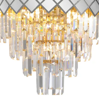 Milagro Carisma króm kristály mennyezeti lámpa (MIL-ML8888) E14 9 izzós IP20