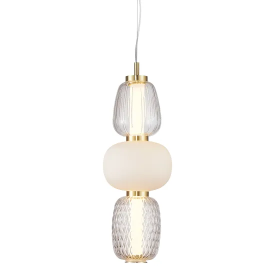 Milagro Caro arany-fehér LED függesztett lámpa (MIL-ML0363) LED 1 izzós IP20