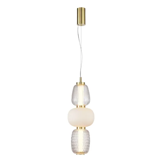 Milagro Caro arany-fehér LED függesztett lámpa (MIL-ML0363) LED 1 izzós IP20