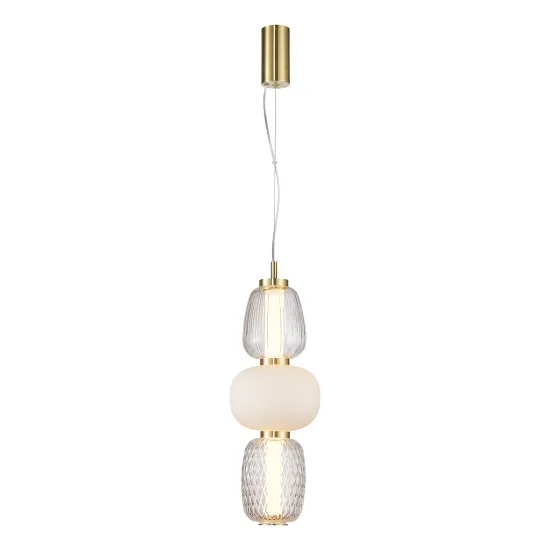 Milagro Caro arany-fehér LED függesztett lámpa (MIL-ML0363) LED 1 izzós IP20