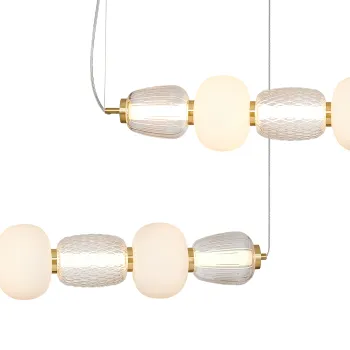 Milagro Caro arany-fehér LED függesztett lámpa (MIL-ML0365) LED 1 izzós IP20