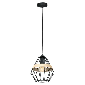 Milagro Cliff fekete függesztett lámpa (MIL-MLP5524) E27 1 izzós IP20