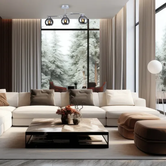 Milagro Connor króm-füstszínű mennyezeti lámpa (MIL-MLP0874) E27 3 izzós IP20