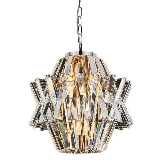 Milagro Crown króm kristály függesztett lámpa (MIL-ML0400) E14 4 izzós IP20
