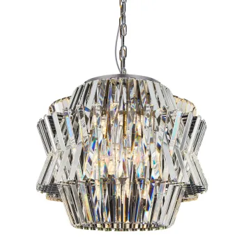 Milagro Crown króm kristály függesztett lámpa (MIL-ML0402) E14 12 izzós IP20