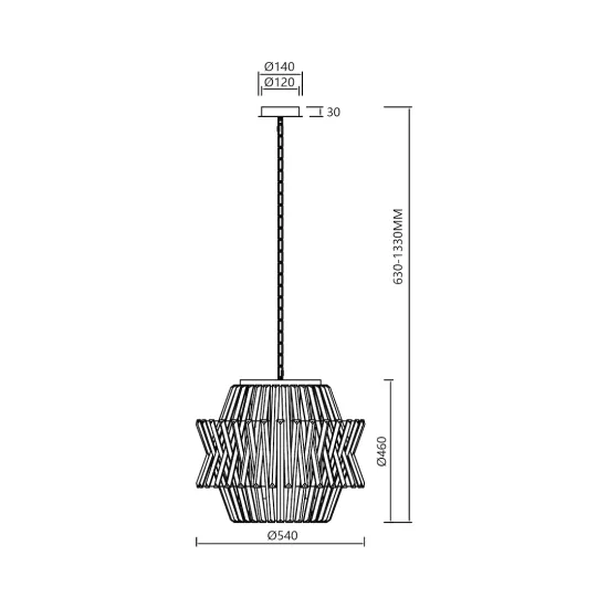 Milagro Crown króm kristály függesztett lámpa (MIL-ML0402) E14 12 izzós IP20