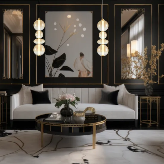 Milagro Daphne arany-borostyán LED függesztett lámpa (MIL-ML0346) LED 1 izzós IP20