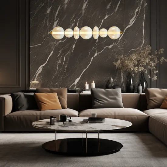 Milagro Daphne arany-borostyán LED függesztett lámpa (MIL-ML0349) LED 1 izzós IP20