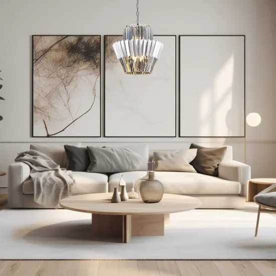 Milagro Donna króm kristály függesztett lámpa (MIL-ML0414) E14 9 izzós IP20