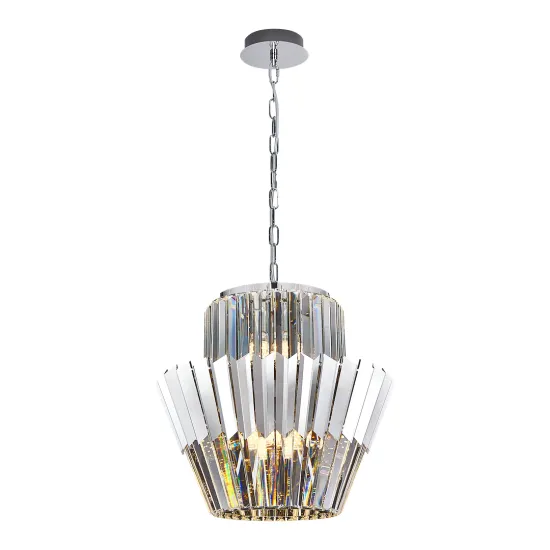 Milagro Donna króm kristály függesztett lámpa (MIL-ML0414) E14 9 izzós IP20