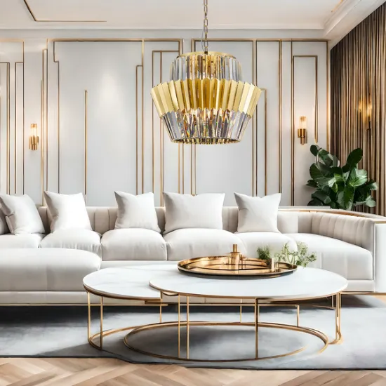 Milagro Donna arany kristály függesztett lámpa (MIL-ML0415) E14 12 izzós IP20