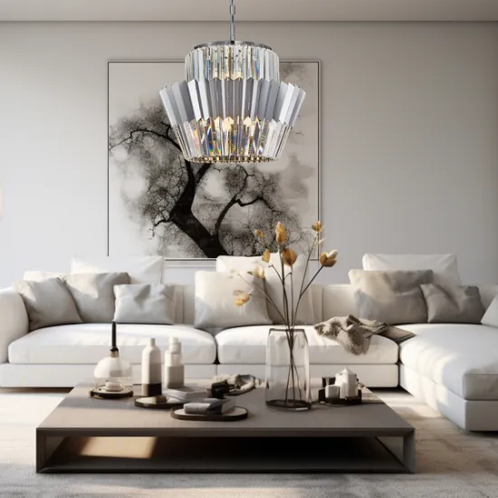 Milagro Donna króm kristály függesztett lámpa (MIL-ML0416) E14 12 izzós IP20